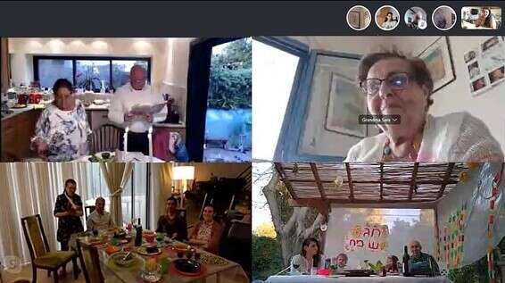 סבתא שרה (סוניה) הצטרפה מהדיור המוגן. ליל הסדר של משפחת דקל